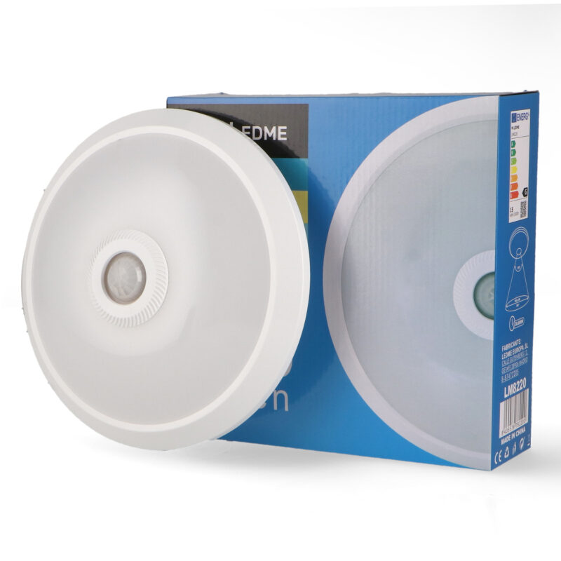 Plafón LED con Sensor Movimiento 15W Halls 4500K - Imagen 3