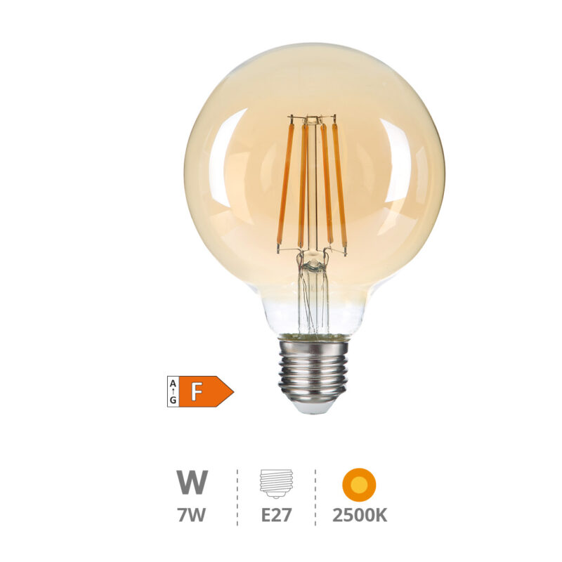 Bombilla Filamento LED E27 8W 1055 lm G95 4000K - No Flicker : No